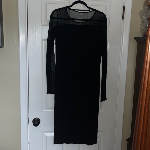 Tall Midi Mesh Dress with Sweetheart Neckline - Picture 2 of 4